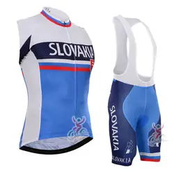 2019 Велоспорт Джерси для мужчин без рукавов дышащий Майо Ropa Ciclismo MTB Sportwear велосипед Костюмы нагрудник шорты для женщин комплект K031603