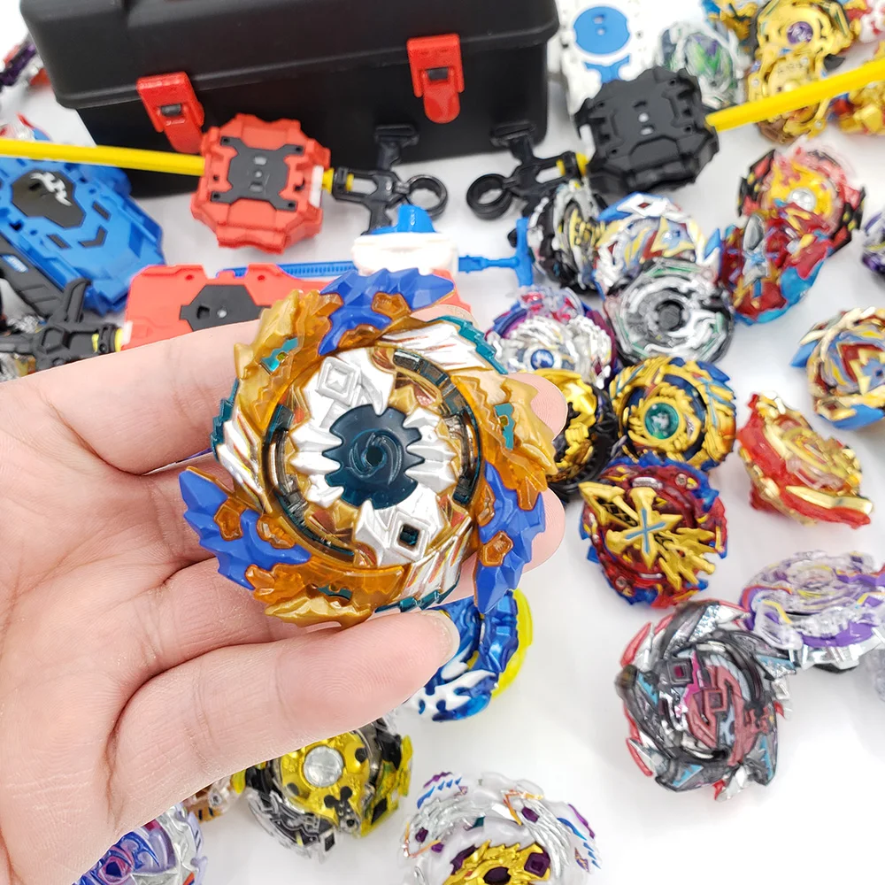 Tops Set Launchers Beyblade Toys B-131 B-122 B-130 Toupie Metal God Burst Spinning Top Bey Blade Blades Toy bay blade bables