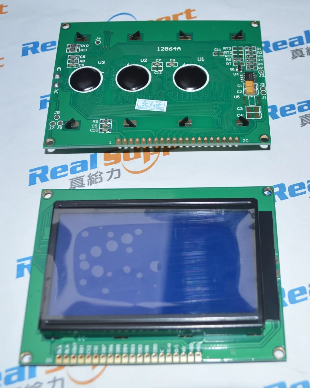 

12864A without font 93*70 12864 KS0108 LCD 128*64 12864 Green/ blue