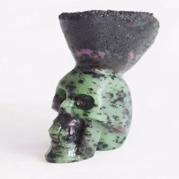 

130g natural quartz crystal skull head healing home decoration accessories feng shui natural gem mineral (no polishing)