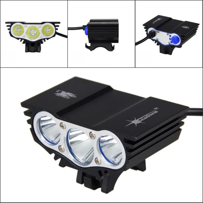 Cheap USB Cycling LED Lights 10000LM LED Bike Headlamps 3XT6 XM-L LED Bike Light with 6400mAh Battery Pack+Charger 3 Cheap USB Cycling LED Lights 10000LM LED Bike Headlamps 3XT6 XM-L LED Bike Light with 6400mAh Battery Pack+Charger 3