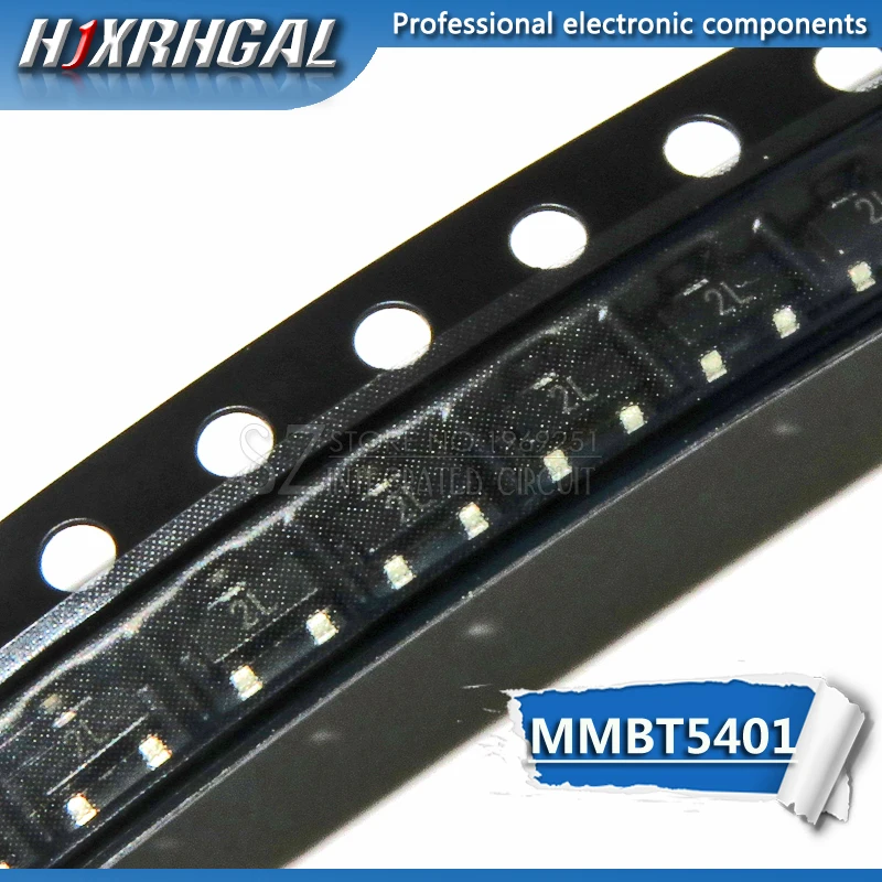100 шт. MMBT5401 SOT23-3 2N5401 2L SOT23 биполярного транзистора-биполярный транзистор PNP