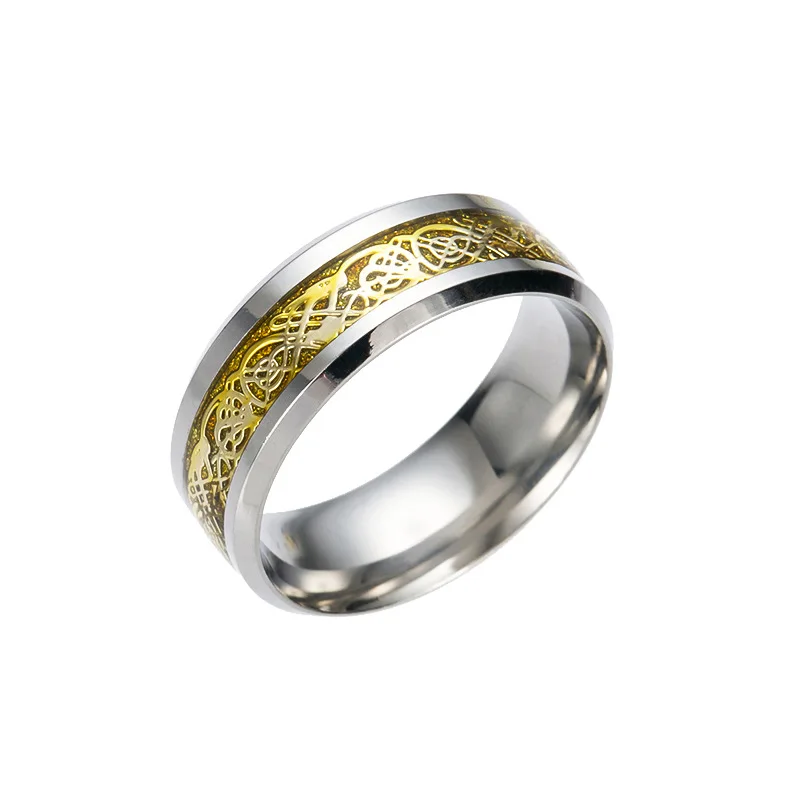 

stainless steel dragon viking amulet ring