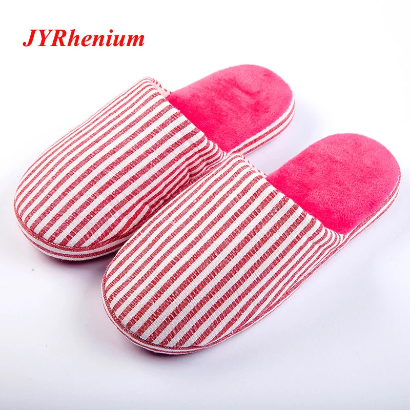 

JYRhenium New 2018 Women Home Slippers Soft Bottom Non-Slip Shoes Bedroom Slippers Cotton-padded Shoes Lovers Couples Shoes
