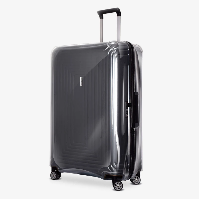 suitcase with zipper cover