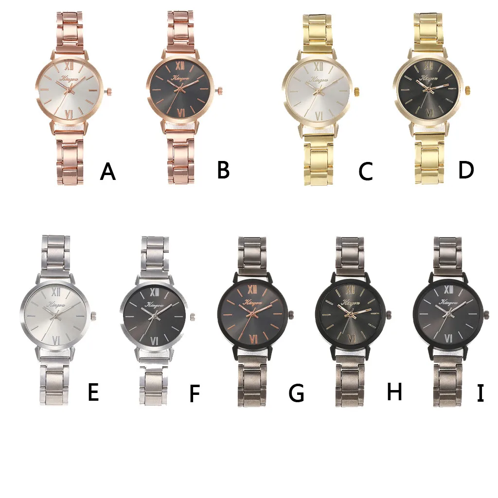 Женские Модные простые деловые ненавязчивые часы из сплава со стальным ремешком женские наручные часы нарядные часы подарки