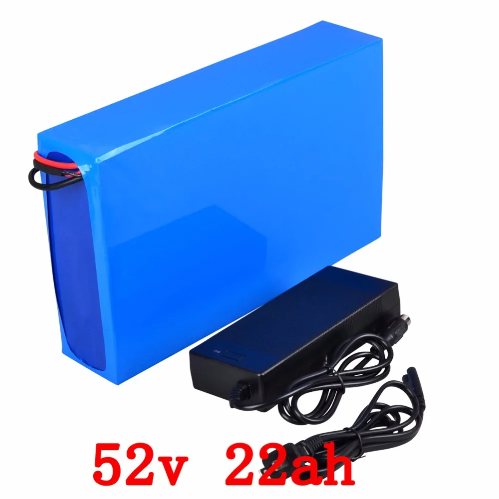 Best Free customs fee 51.8V 22AH lithium battery 52 V 22AH battery 52V Li-ion battery use 3.7V 2500mah Cell with 50A BMS and Charger 0