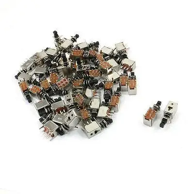 

50pcs Latching Black Button 6P Tact Switch for Radio 25 x 13 x 8mm