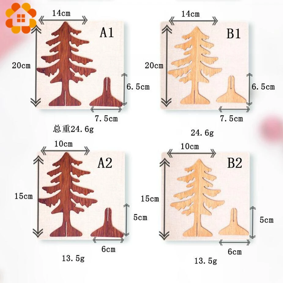 1 шт Рождественская деревянная елка 2 размера Подвески украшения DIY украшения детский подарок Рождественская елка украшения для рождественской вечеринки украшения