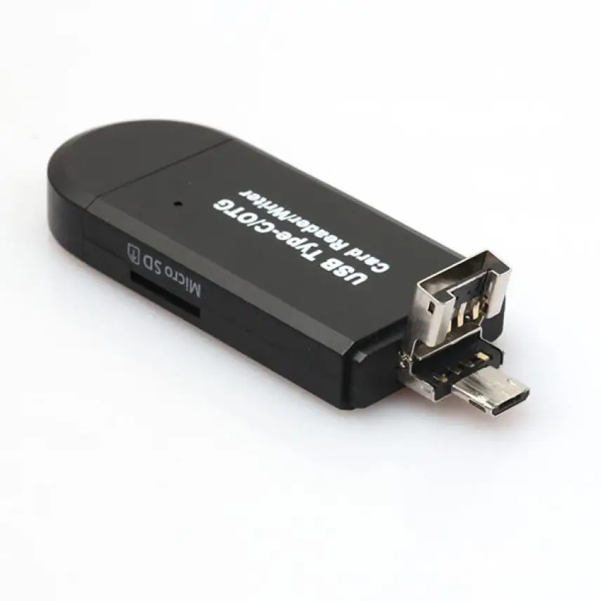 Binmer высокое качество USB-C Тип C/USB 2,0/Micro USB/OTG TF SD MMC Card Reader для телефона macbook оптовая продажа 18Mar28