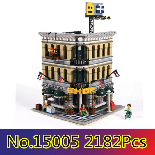 

CX 15005 2182Pcs Model building kits Compatible with Lego 10211 City Grand Emporium 3D Bricks figure toys for children