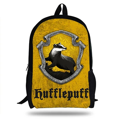 Harri Potter Hufflepuff Ravenclaw дизайнерская школьная сумка, рюкзак для студентов, школьная сумка, рюкзак для ноутбука, повседневный рюкзак, черный рюкзак - Цвет: A8000