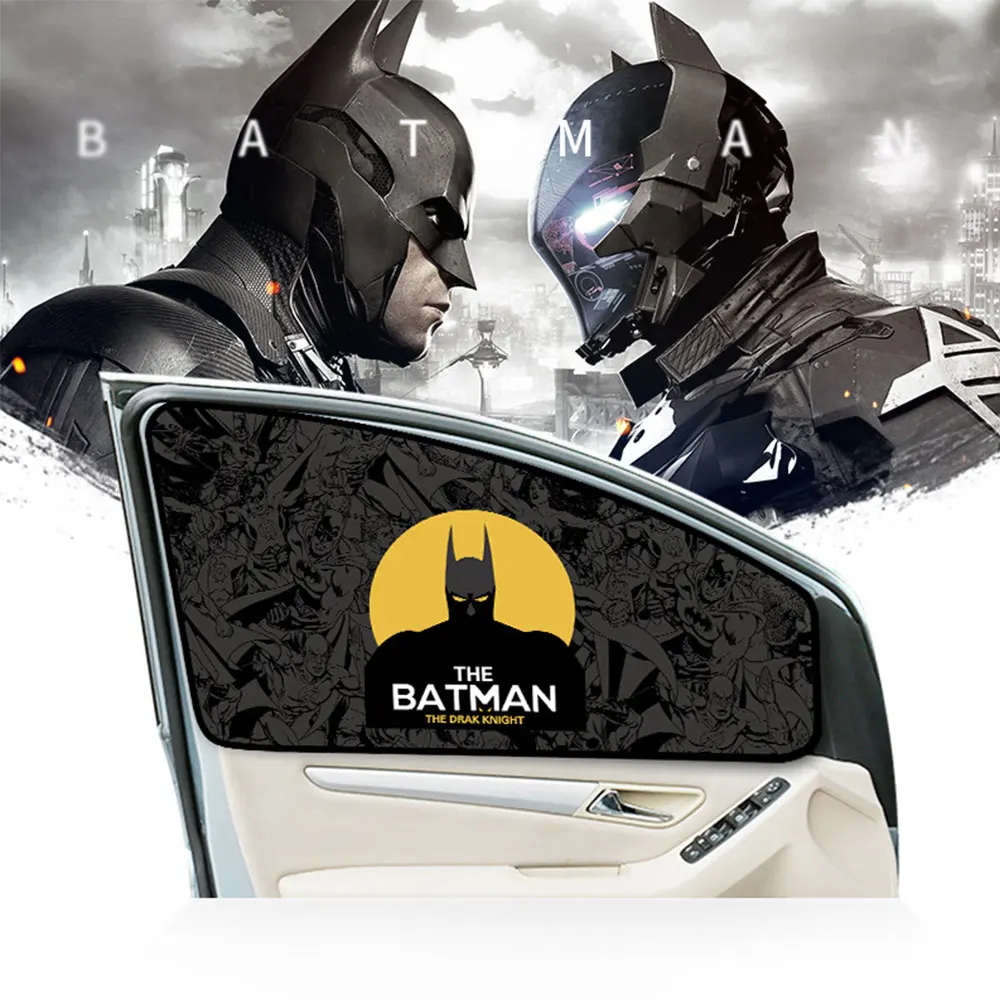 

Car Window Sunshade Cover Cartoon Magnetic Side Summer Sunshade Curtain with DC Comics Character Universal For Volvo Ford Toyota