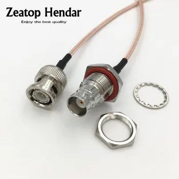 

10Pcs Straight BNC Male Jack to BNC Female Plug M/F RG316 Wire RF Pigtail Jumper Extender Cable Connector 15CM 20CM 30CM 50CM 1M