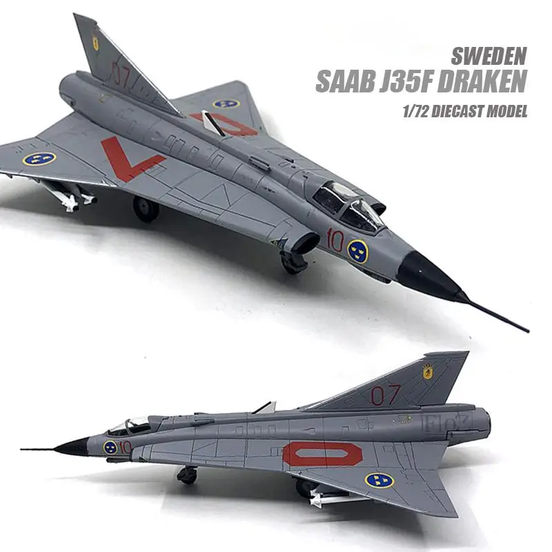 

SWEDEN SAAB J35F DRAKEN 1/72 diecast plane model aircraft IXO