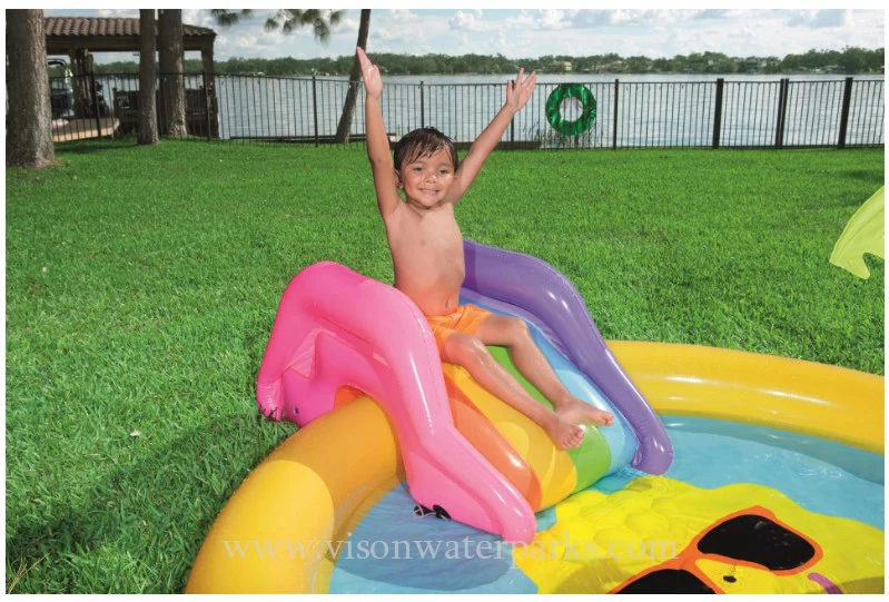 53071 Sunshine Land Recreation Pool Recreational Water Jet Pool Inflatable Slide Pool (1)