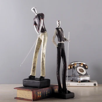 

Northern Europe Resin Golf furnishing articles Creative Figurines Home decorative Crafts