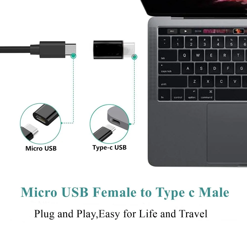 Tongdaytech USB C адаптер mi cro Женский Тип C Мужской адаптер OTG адаптер USB C конвертер для One plus 6 5 Xiaomi mi 8 huawei