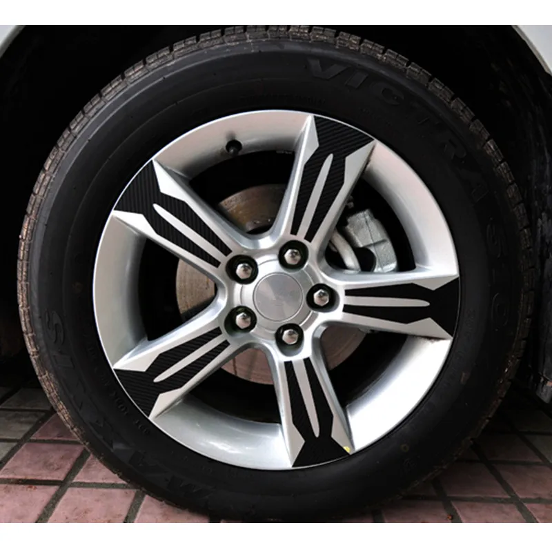 4D углеродное волокно автомобильные колеса наклейки втулки обода наклейки украшения специально для Chevrolet Chevy Cruze 2009 до 2013 автомобиль-Стайлинг 20 шт