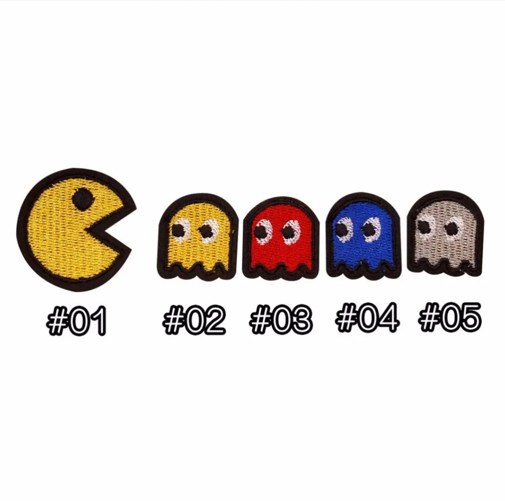 Pacman Железный патч фанки Ретро 80s игровой патч
