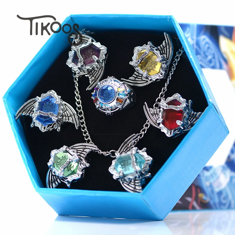 Details about   Katekyo Hitman Reborn Cosplay Costume Vongola Family Metal And Gem Rings Storm 