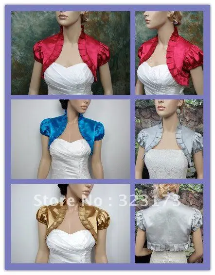 silver short jacket for wedding