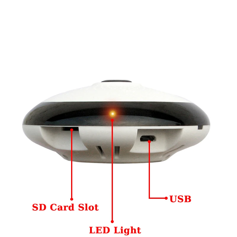 DAYTECH WiFi IP камера беспроводная панорамная наблюдения HD960P 360 градусов рыбий глаз