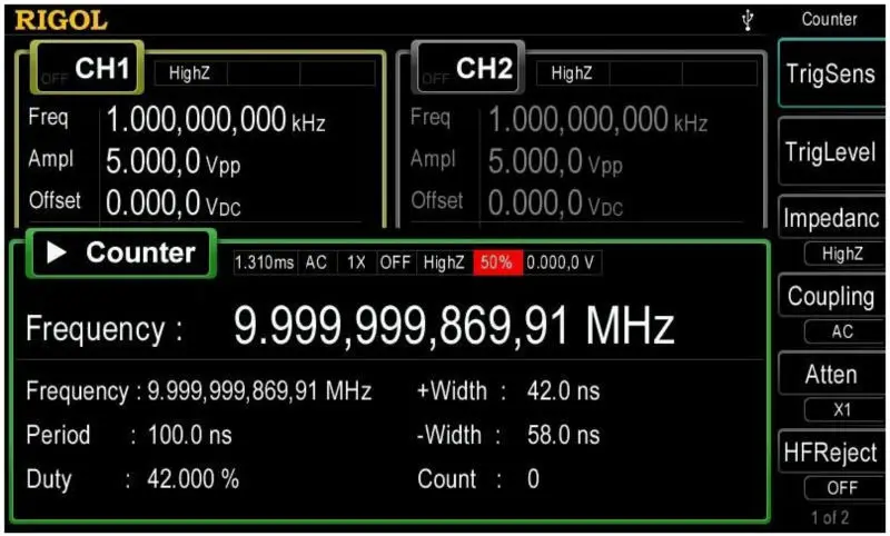 Rigol DG4062 Функция произвольной формы Генераторы сигналов специальной формы