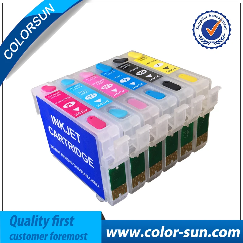 New T0981 T0986 Refillable Ink Cartridge For Epson Artisan 600/700/800