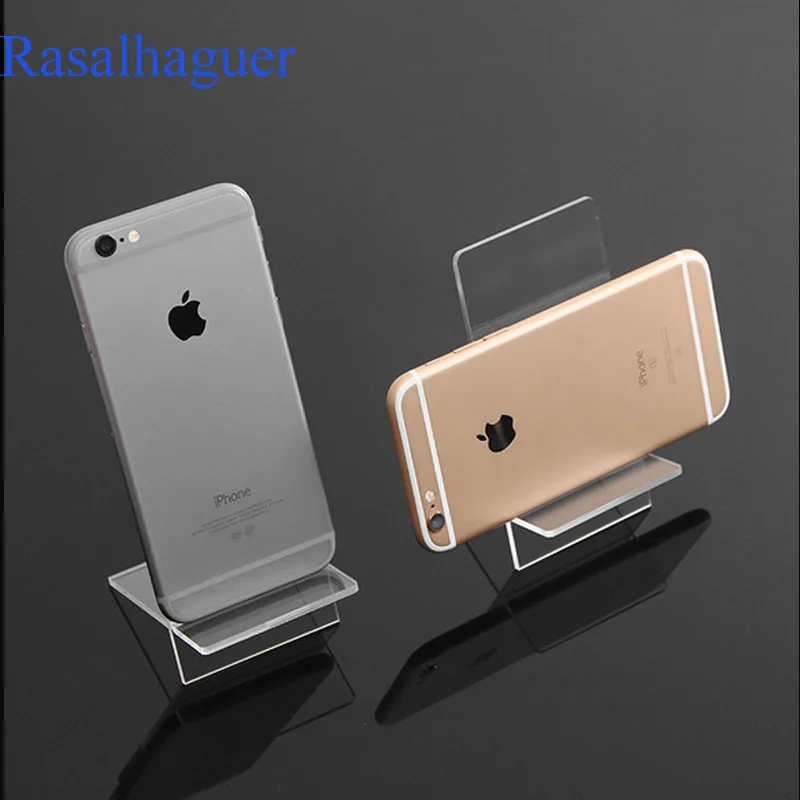 Top Sale Clear Acrylic 1 Layer Cross Ornaments Display Shelf Mobile Cellphone Wallet Sun Glasses Rack Jewelry Display Shelf