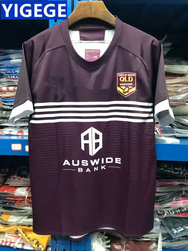 

QUEENSLAND MAROONS 2019 JERSEY SMITH SLATER THURSTON 2019 Queensland Maroons Rugby Jerseys Home European Size S-3XL