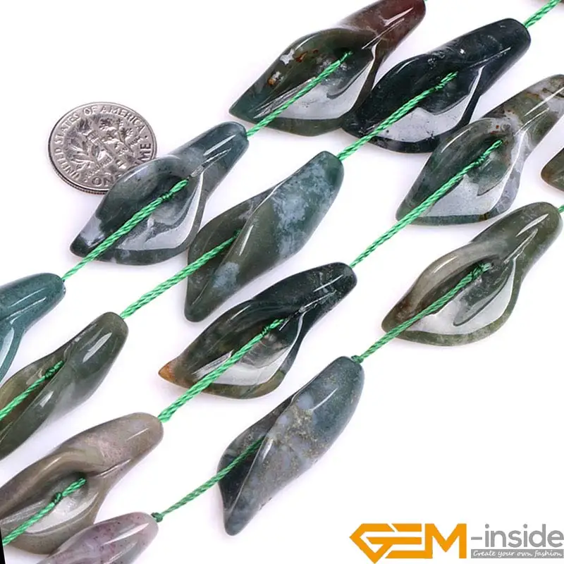 

18x40mm Flower Shape Natural Stone Beads For Jewelry Making:Carnelian,Jades, Black agat,Aventurine ,Unakite 10 Pcs Wholesale !