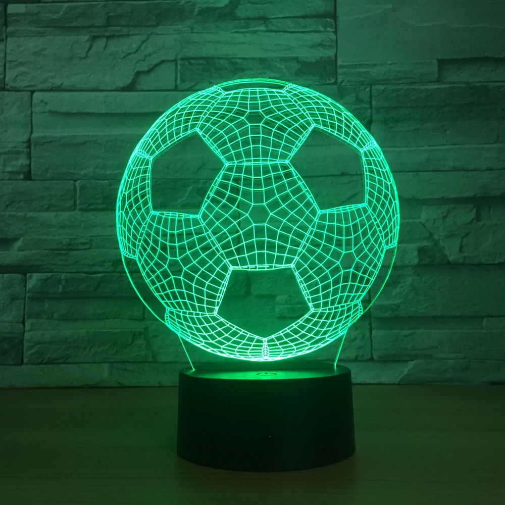 

2in1 New Bluetooth Player with Night lights 3D Football Shape Nightlight Table lamp Speaker Perfect gift for Children Kids