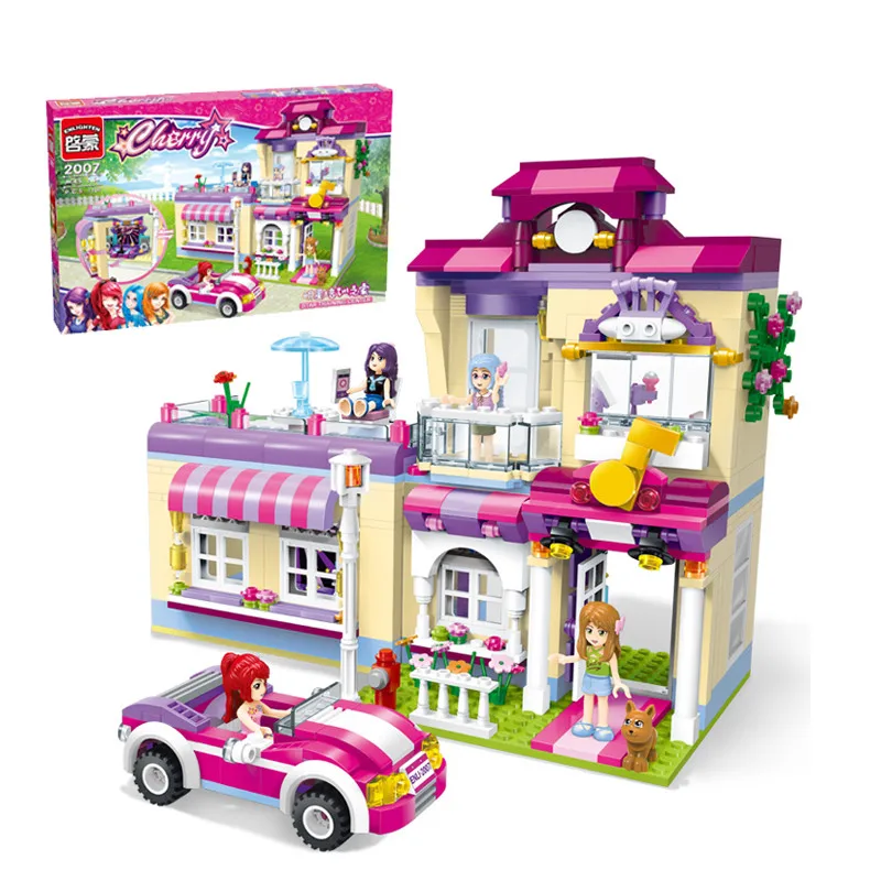 ENLIGHTEN 729Pcs City Star Training Center House Building Blocks Sets Figures Bricks Toys for Girls Compatible LegoINGs Friends