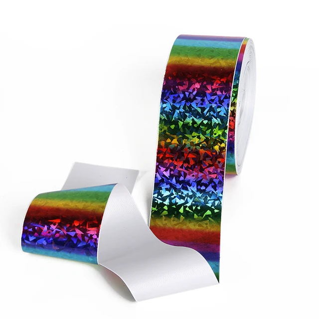 david angie 3''(75MM) Laser Silver Colors Gold Chevron Printed