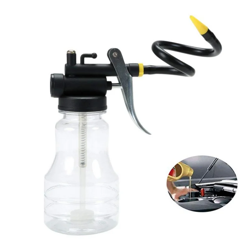 

Hot New Oil Can Oiler Lubrication Oil Plastic Machine Pump High Pressure Transparent