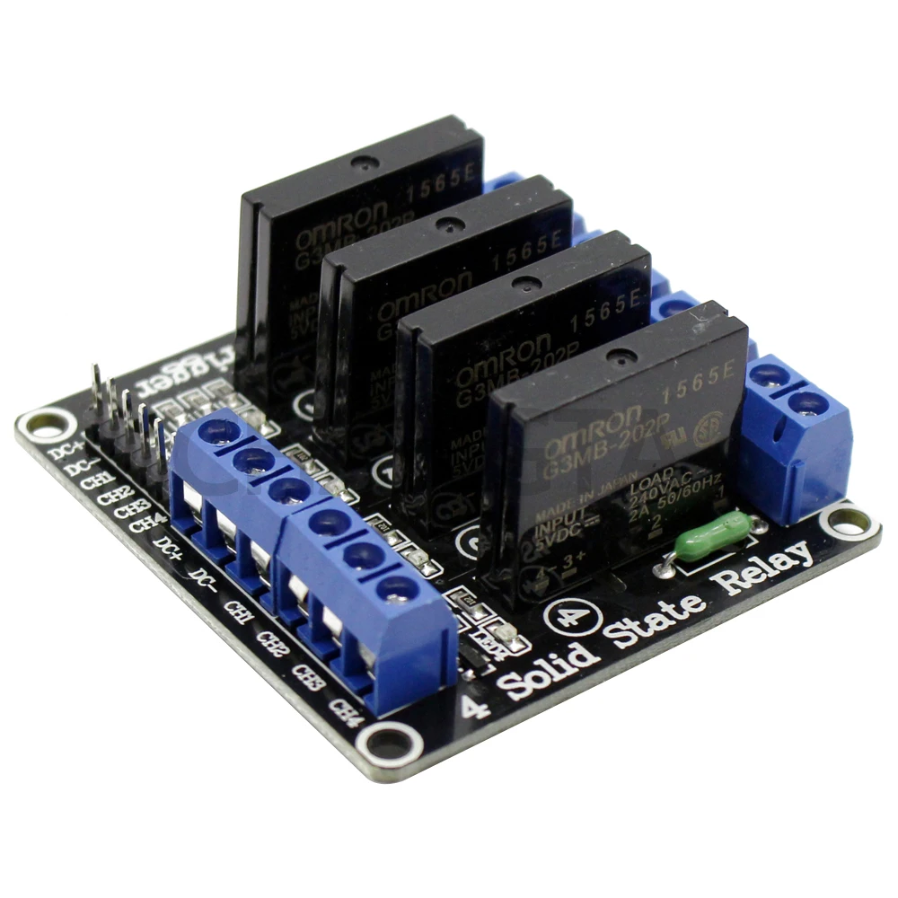 1/2/4 канала 5 В DC релейный модуль твердотельный низкий уровень G3MB 202P реле SSR AVR DSP для