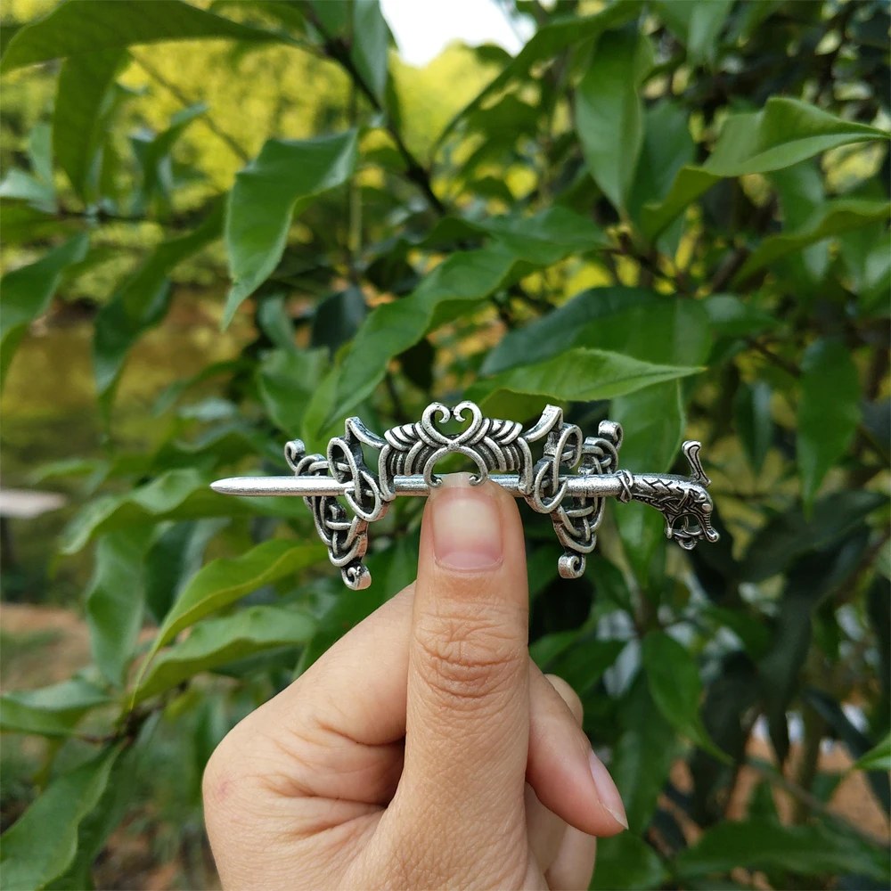 1 шт.. скандинавский Викинг Дракон волосы палочки Celtics Knotwork заколки для волос