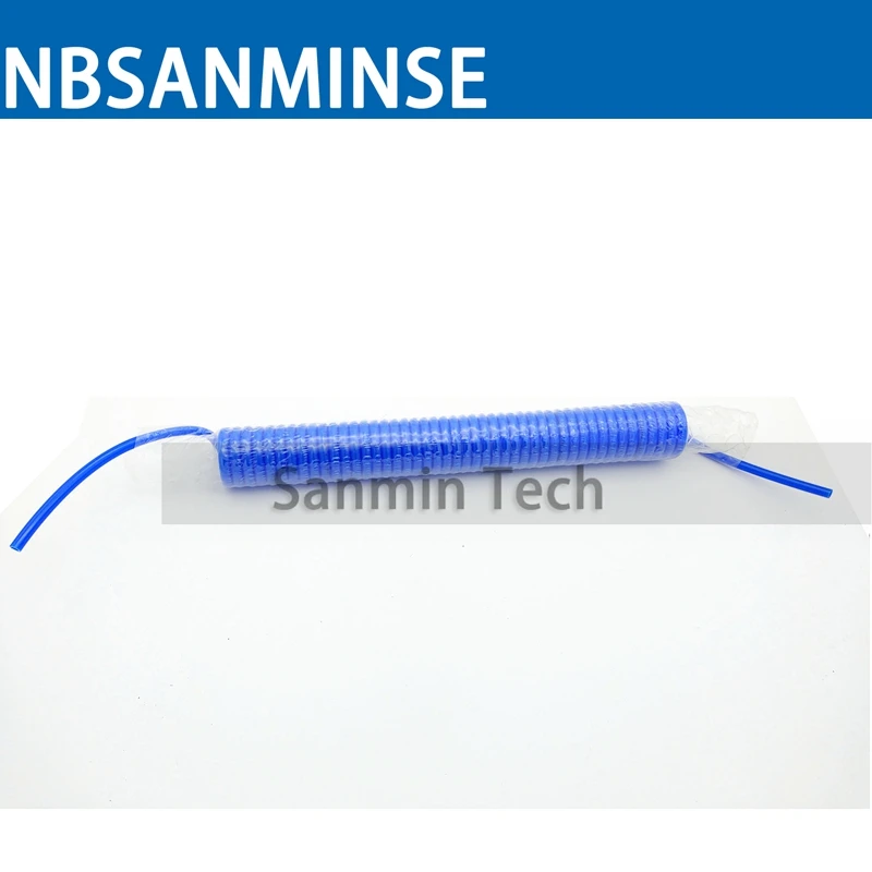 NBSANMINSE воздушный шланг 6 м/9 м/12 м длина синий ПУ труба полиуретановая для сжатого воздуха 1,0 МПа тип катушки