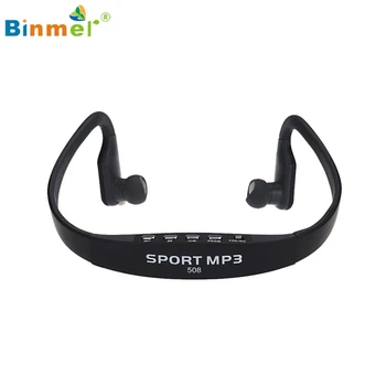 

Binmer Wireless Portable mp3-player Card FM Stereo Radio USB MP3 Sports Headset Earphone 51111 Drop Shipping High Quality