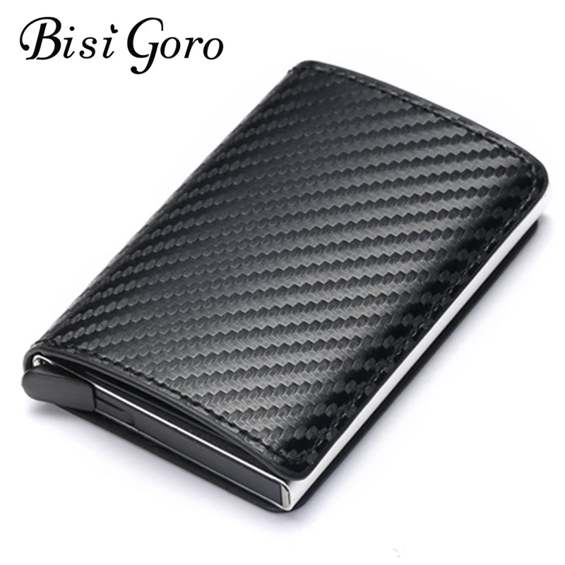 Кошелек Bisi Goro 2019 с блокировкой RFID держатель для карт металлический тонкий