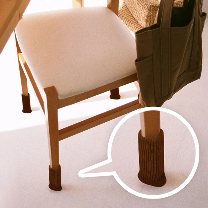 

Chair Leg Cover Knitting Sock Floor Protector Furniture Table Feet Pads 24pcs