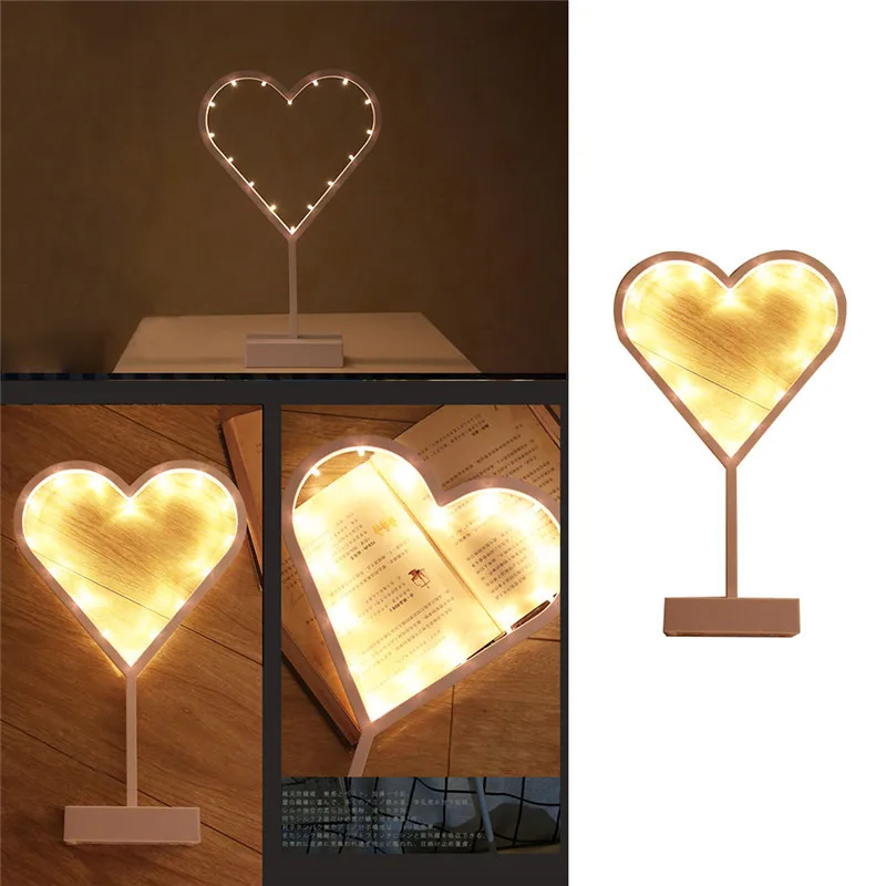 Battery Drive LED Night Light Stars Christmas Tree Love Heart Table Lamp For Kid Girl Room Decoration Warm White Toilet Light (7)