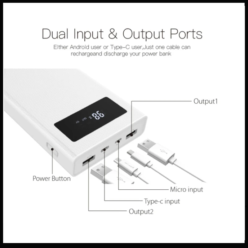 Power Bank Besiter 20000 mAh PowerBank charger for phone/ Portable Charger External Battery
