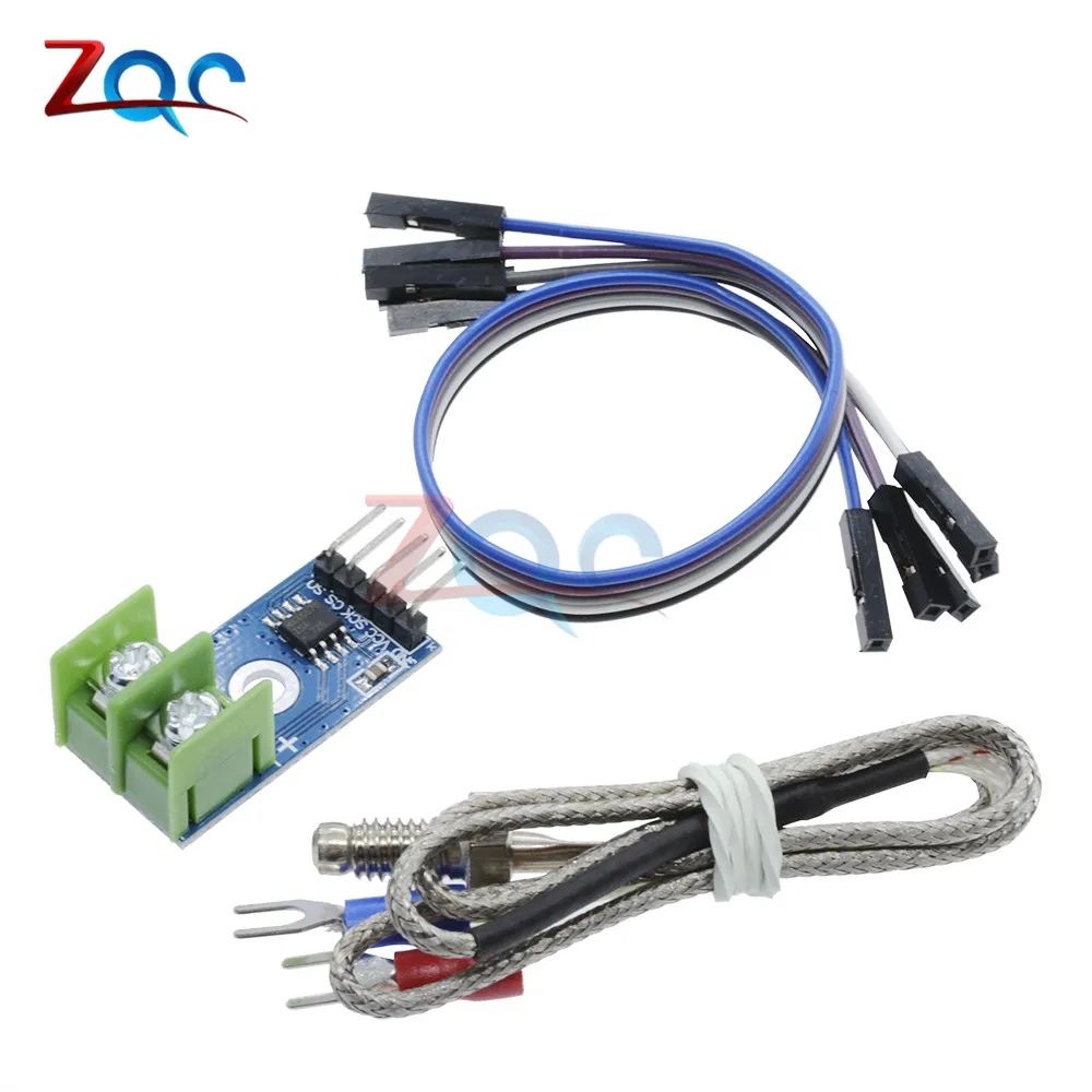 

1Set MAX6675 K-type Thermocouple Temperature Sensor -200~1300C Range SPI Module 4Pins Wire 5V DC For Arduino