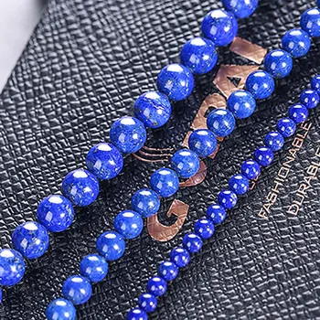 

4/6/8mm Strand Wholesale Lapis Lazuli Stone AAAAA Grade Loose Round Protection Healing For Bracelet DIY Jewelry Making 18090