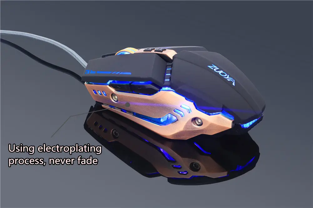 ZUOYA Professional gamer Gaming Mouse 8D 3200DPI Adjustable Wired Optical LED Computer Mice USB Cable Mouse for laptop PC wireless gaming mouse