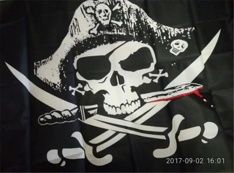 Skull and Cross Crossbones Flag 3x5FT Sabres Swords Jolly Roger Pirate Flags NEW
