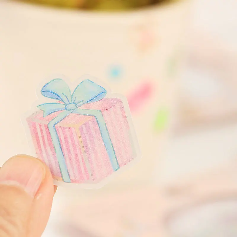 48 шт хрустальный шар кошки наклейки в виде конфет Kawaii Канцтовары декоративные