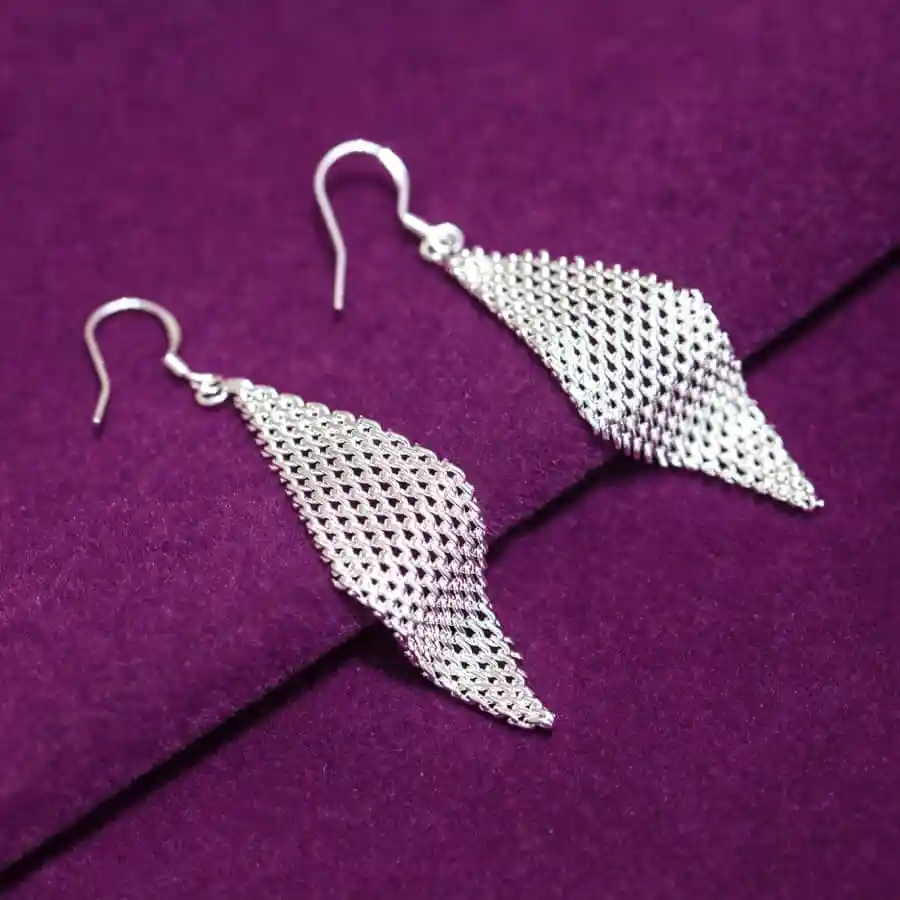 

2019 Elegant Long Earrings For Women Fashion Geometric Silver Plated Dangle Earring Brincos Bijoux Jewelry New Fashion